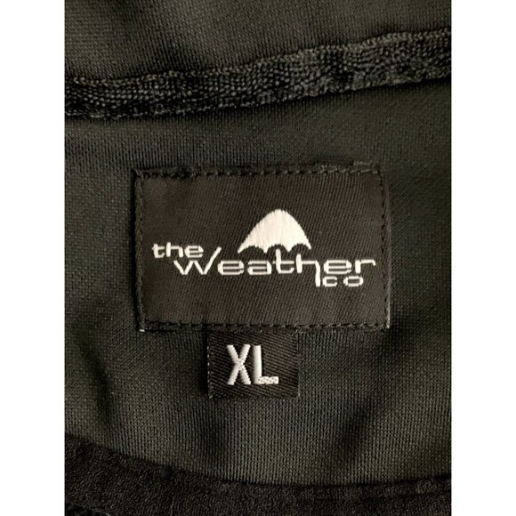 The Weather Co. Mens Golf Fleece Pullover Sweater Jacket Black & Gray XL - Picture 12 of 13